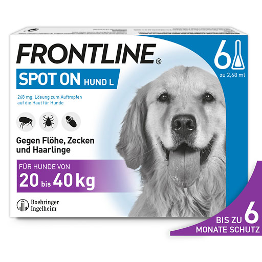 FRONTLINE Spot on H 40 L&ouml;sung f.Hunde