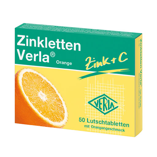 ZINKLETTEN Verla Orange Lutschtabletten