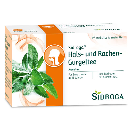 SIDROGA Hals- und Rachen-Gurgeltee Filterbeutel