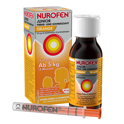 NUROFEN Junior Fieber-u.Schmerzsaft Oran.40 mg/ml