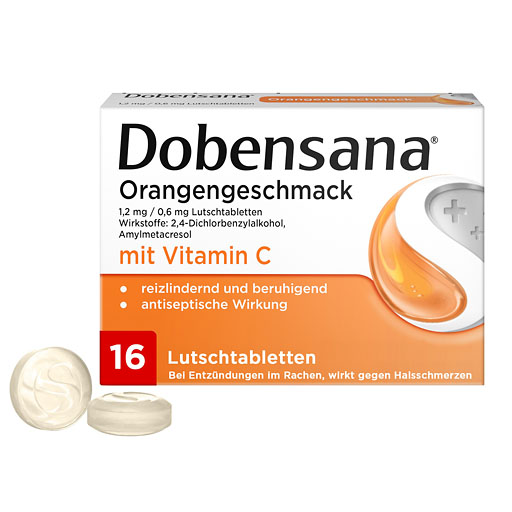 DOBENSANA Orangengeschmack 1,2mg/0,6mg Lutschtabl.