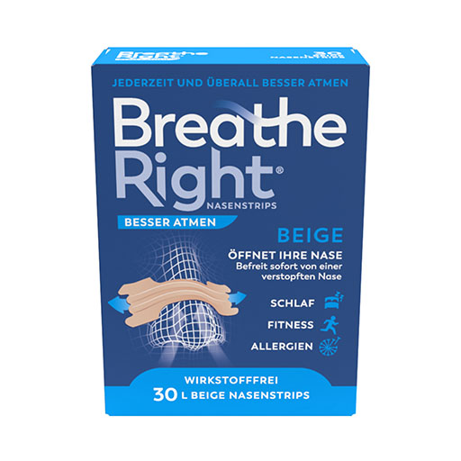 BESSER Atmen Breathe Right Nasenpfl.gro&szlig; beige