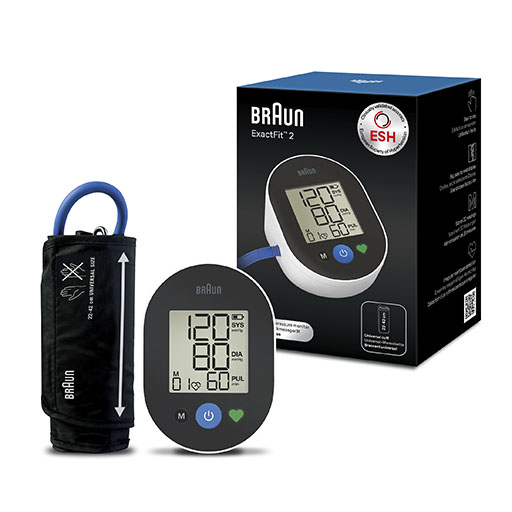 BRAUN BLUTDRUCKMESSGER&Auml;T ExactFit2 O.Arm BUA4050EU